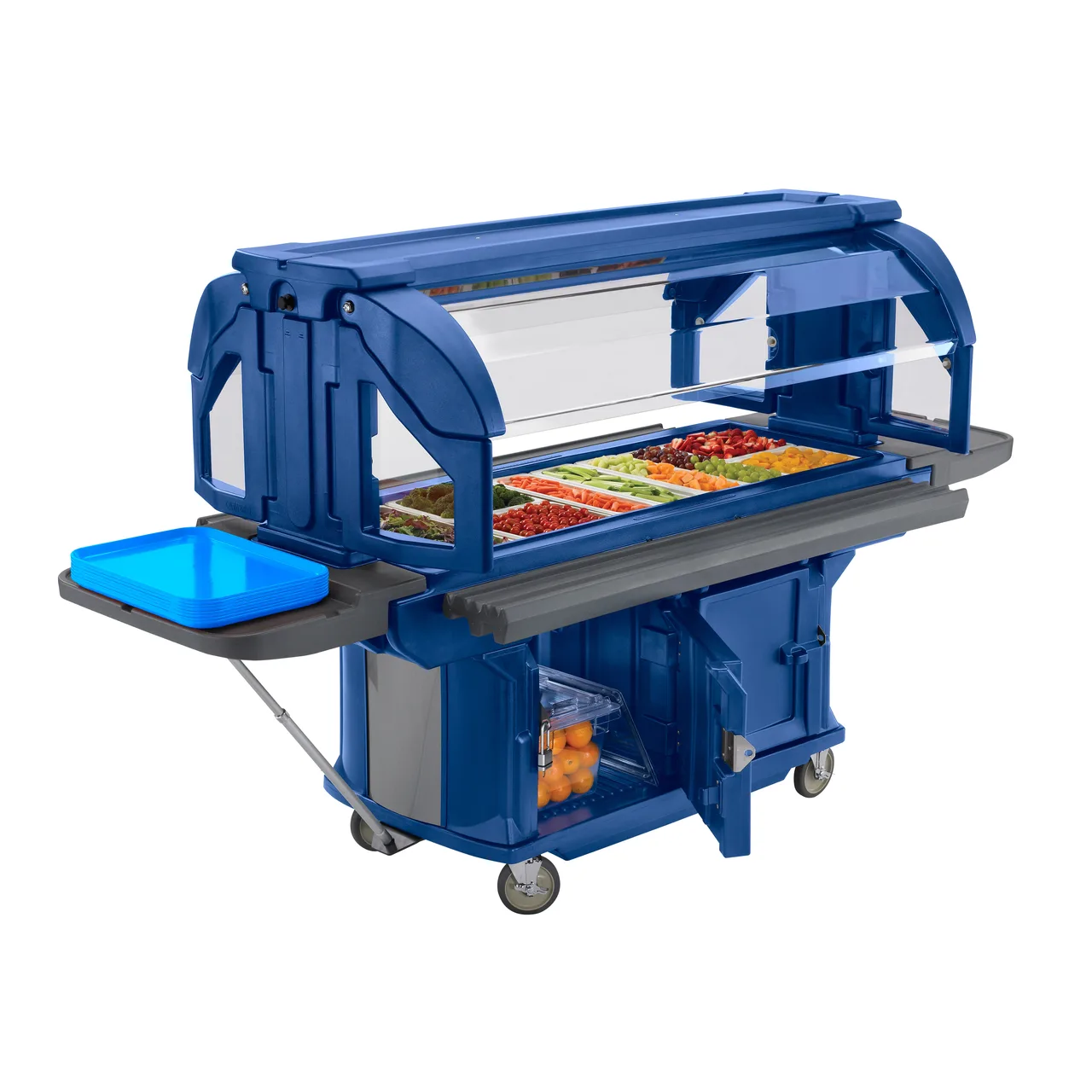Cambro VBRUHD5186 Versa Food Bar™ Ultra Series Serving Buffet, Navy Blue, 5 ft. unit, (4) Pan