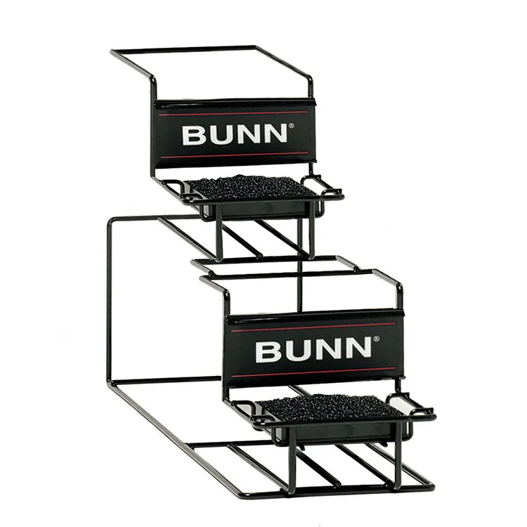 Bunn 35728.0000 UNIV-2 APR Universal Airpot Rack – Rack Holds 2 Airpots, Sponge‑Lined Tray