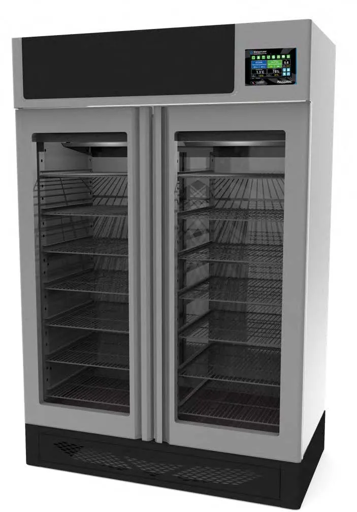 Omcan USA 49004 Pesciugatore Fish Curing Cabinet – 57.7"W, 440 lb Capacity, 32°F-95°F, 304 SS, 4140W, Remote Control