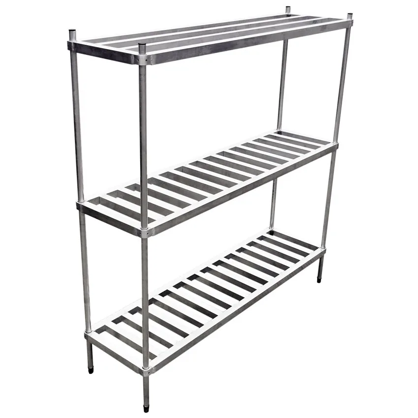 Omcan USA 44613 Aluminum Keg Rack w/ (4) Keg Capacity - 42"W X 20"D