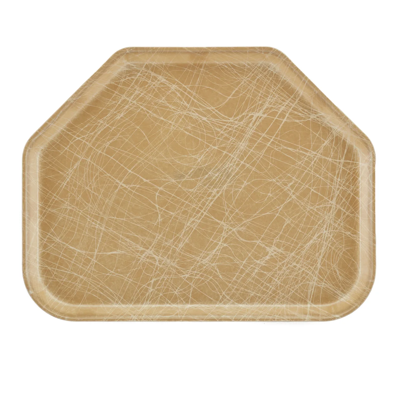 Cambro 1422TR214 - Trapezoid Tray, 14" x 22", Fiberglass, Abstract Tan, NSF, Dishwasher‑Safe