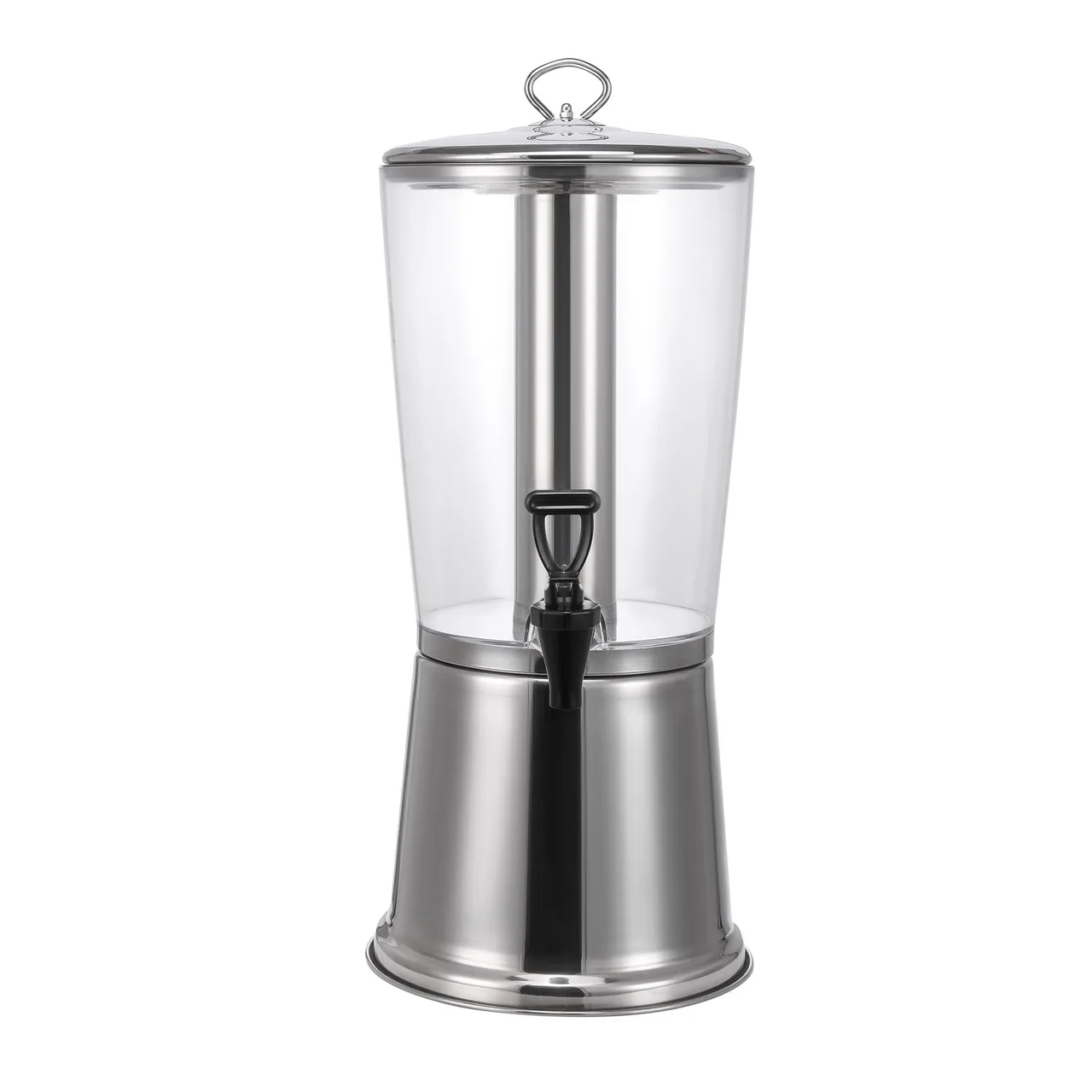 CAC China BVDS-C2 2.1‑Gallon Beverage Dispenser, Clear Polycarbonate Container - Set