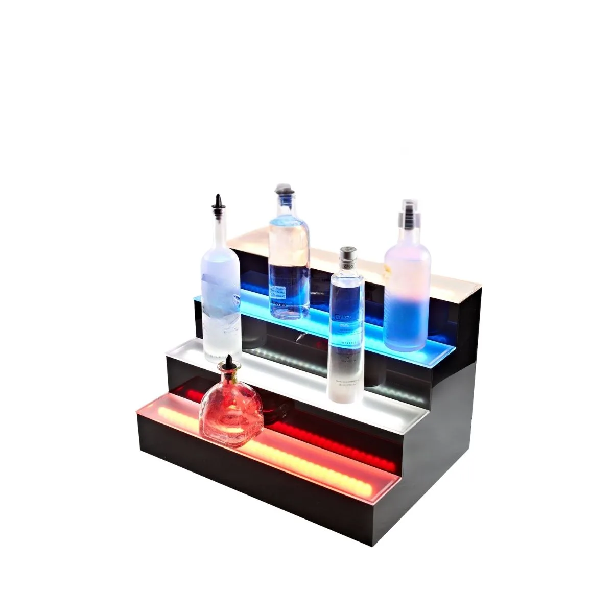 Beverage Air LBD3-36L 36" Three Tier Lighted Liquor Display, 27 Bottles