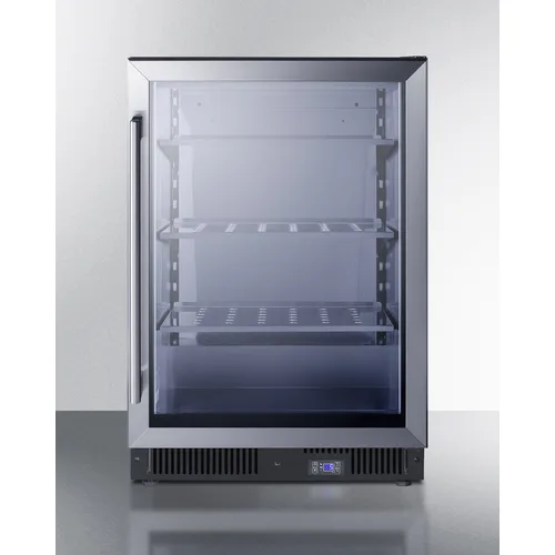 Summit SCF475 23" Glass Door Undercounter Freezer, 5.14 cu. ft.
