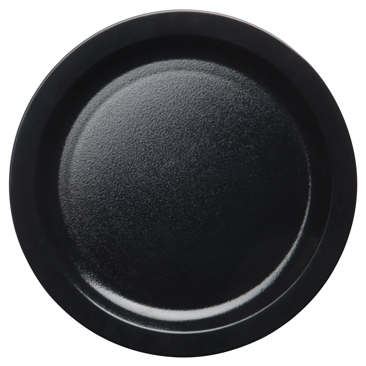 Cambro 9CWNR110 Camwear® Plate – 9" Black Polycarbonate, Narrow Rim, Scratch‑Resistant, NSF‑Listed