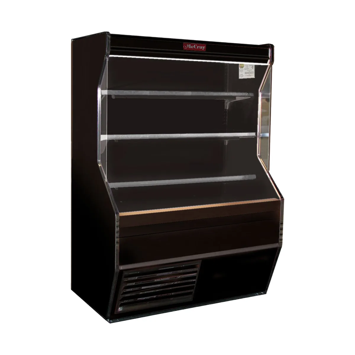 Howard-McCray SC-D32E-8-B-LED 98'' Vertical Dairy Open Air Merchandiser in Black, Self-Contained