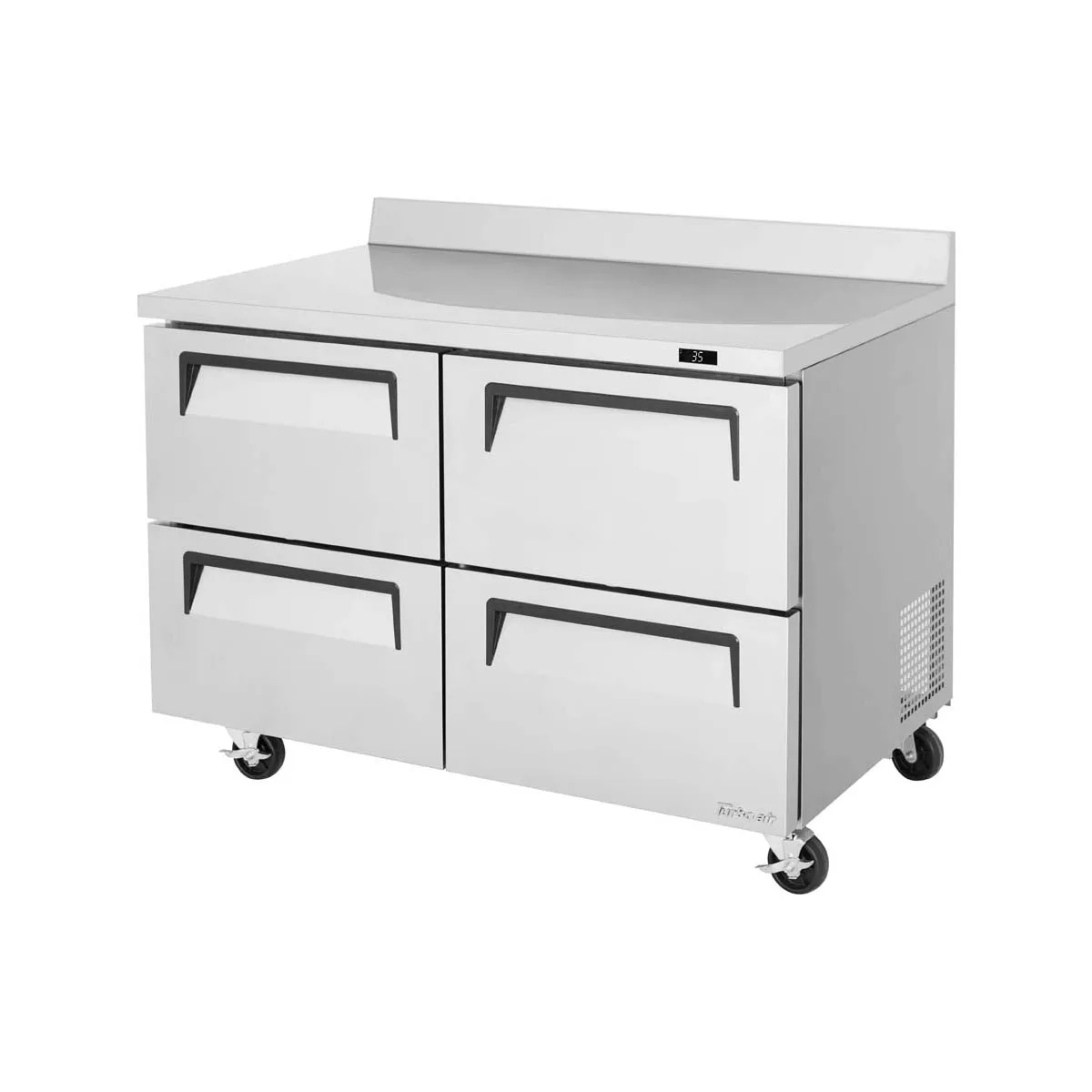 Turbo Air TWR-48SD-D4-N 48" 2-Section Worktop Refrigerator w/ 4 Drawers, 12 cu. ft.