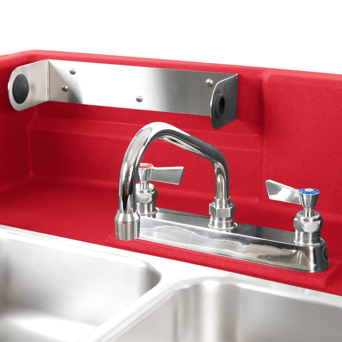 Cambro KSC402158 Camkiosk® Hand Sink Cart, with 2 Compartment Sink