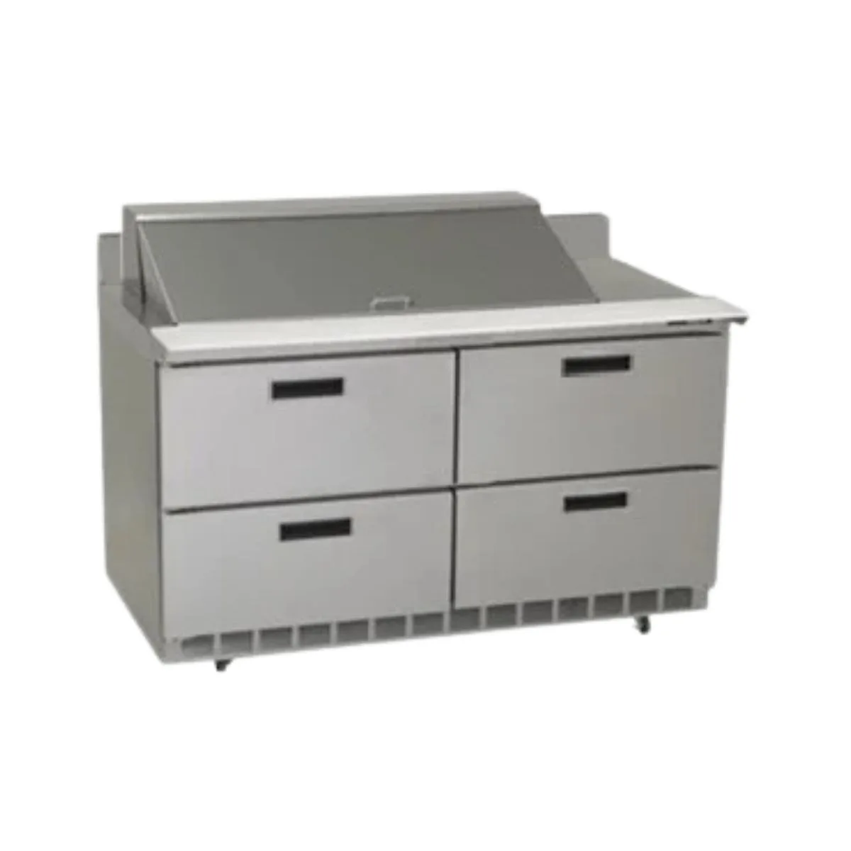 Delfield STD4464NP-18M 64" 2-Section Mega Top Sandwich and Salad Prep Table, 4 Drawers, 18 Pans