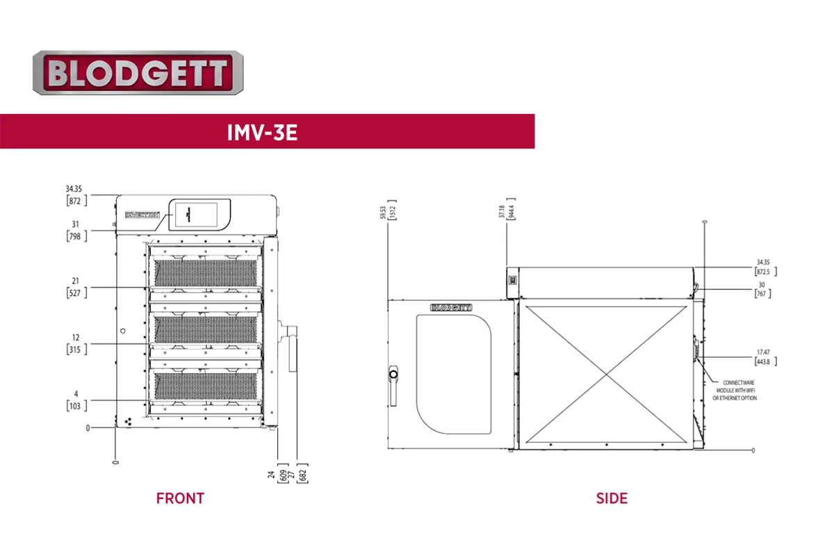 Blodgett IMV3E Imvection Oven, Electric
