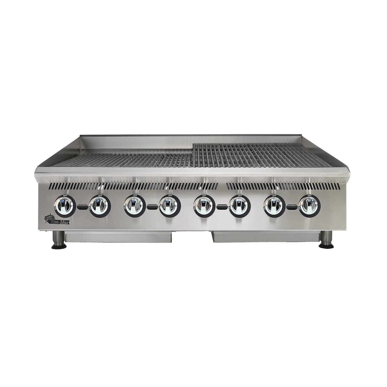 Star 8048CBB 48" Countertop Gas Lava Rock Charbroiler w/ (8) Burners, 160.000 BTU