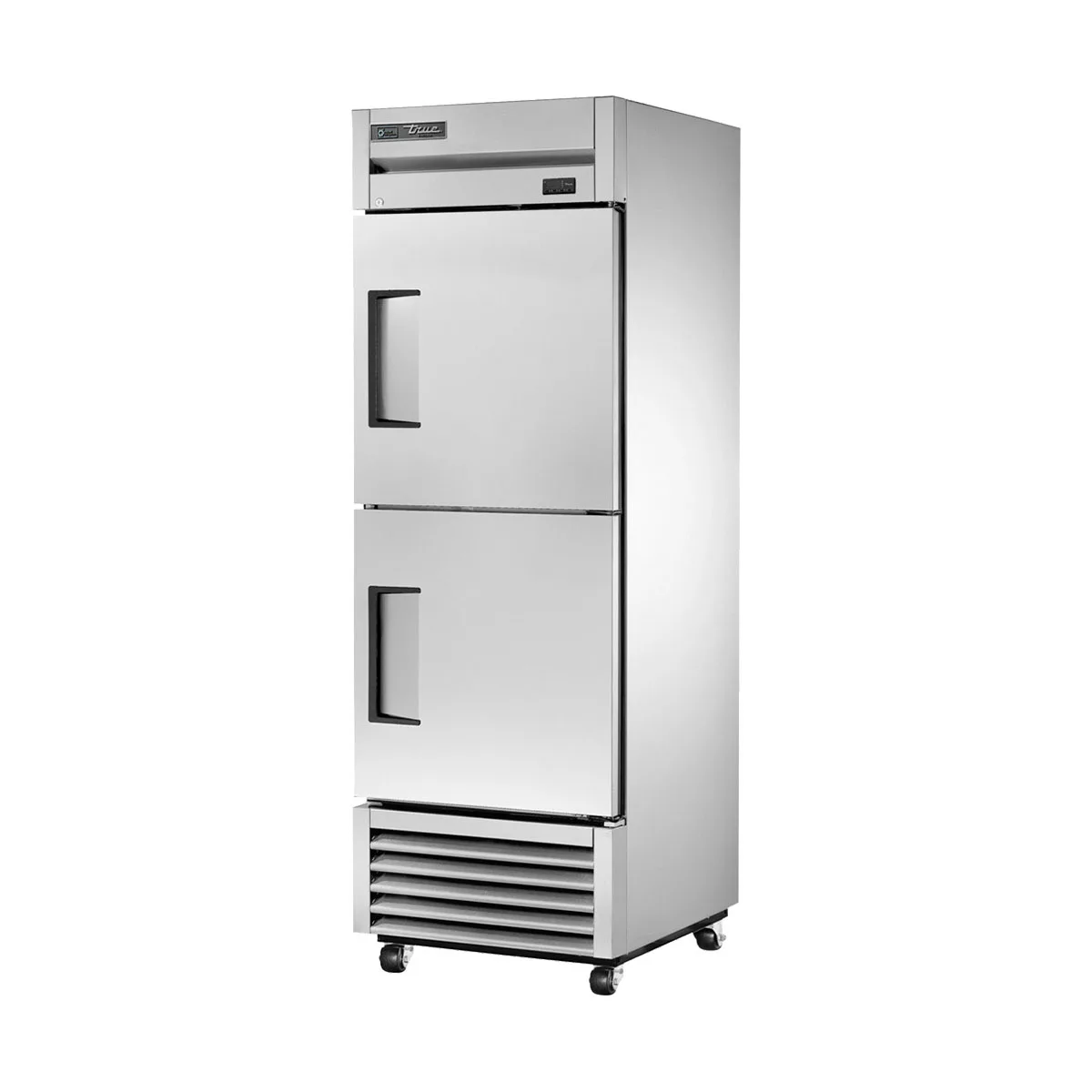 True TS-23F-2-HC 27" 1-Section Reach-In Freezer, 2 Half Hinged Doors, 23 cu. ft., Stainless Steel, Bottom Mounted