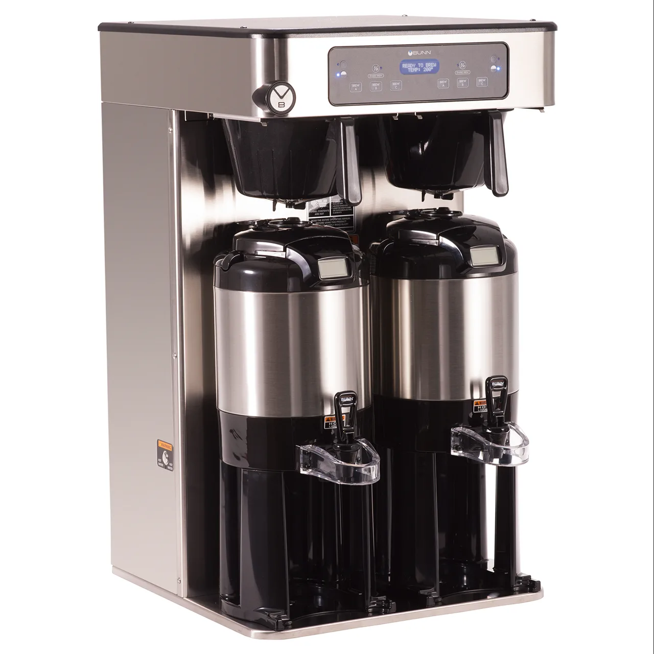 BUNN 53200.0101 Icb Twin Automatic Coffee Brewer, Tall, Double