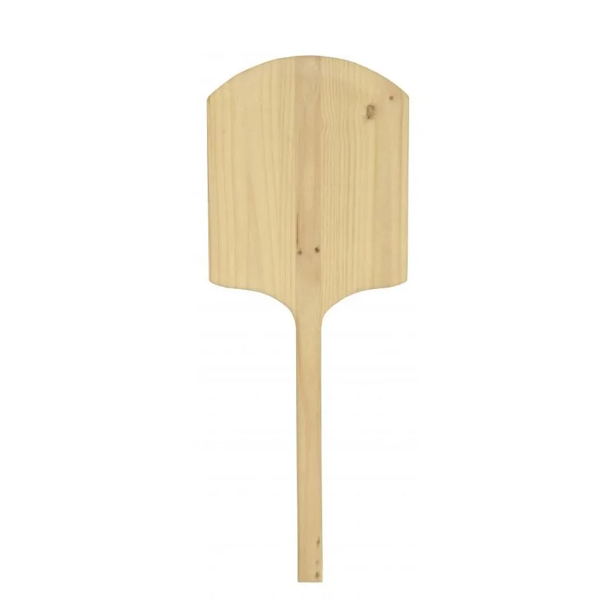 Omcan USA 80605 Pizza Peel – Rectangular 14" x 16" Wood Blade Tapered, 36" Length, Wood Handle