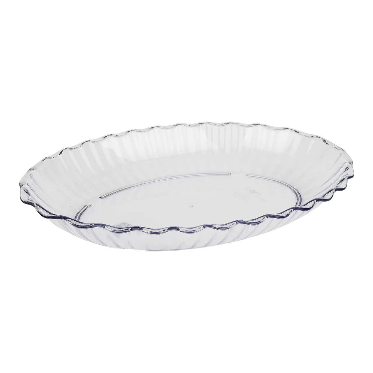 Cambro DP15152 Deli Platter - 3.4 Qt Oval, 11-5/16" x 15-3/4" Clear SAN, NSF Certified, Made in USA