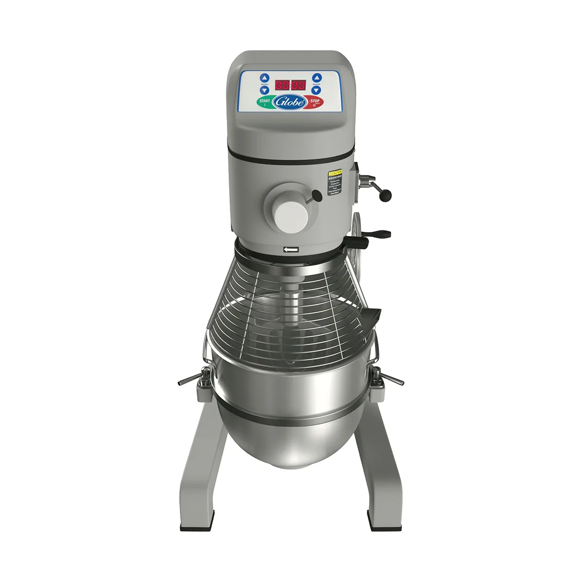 Globe SP40 40 qt Planetary Floor Mixer with Timer, 2 HP, 3-Speed, #12 Hub
