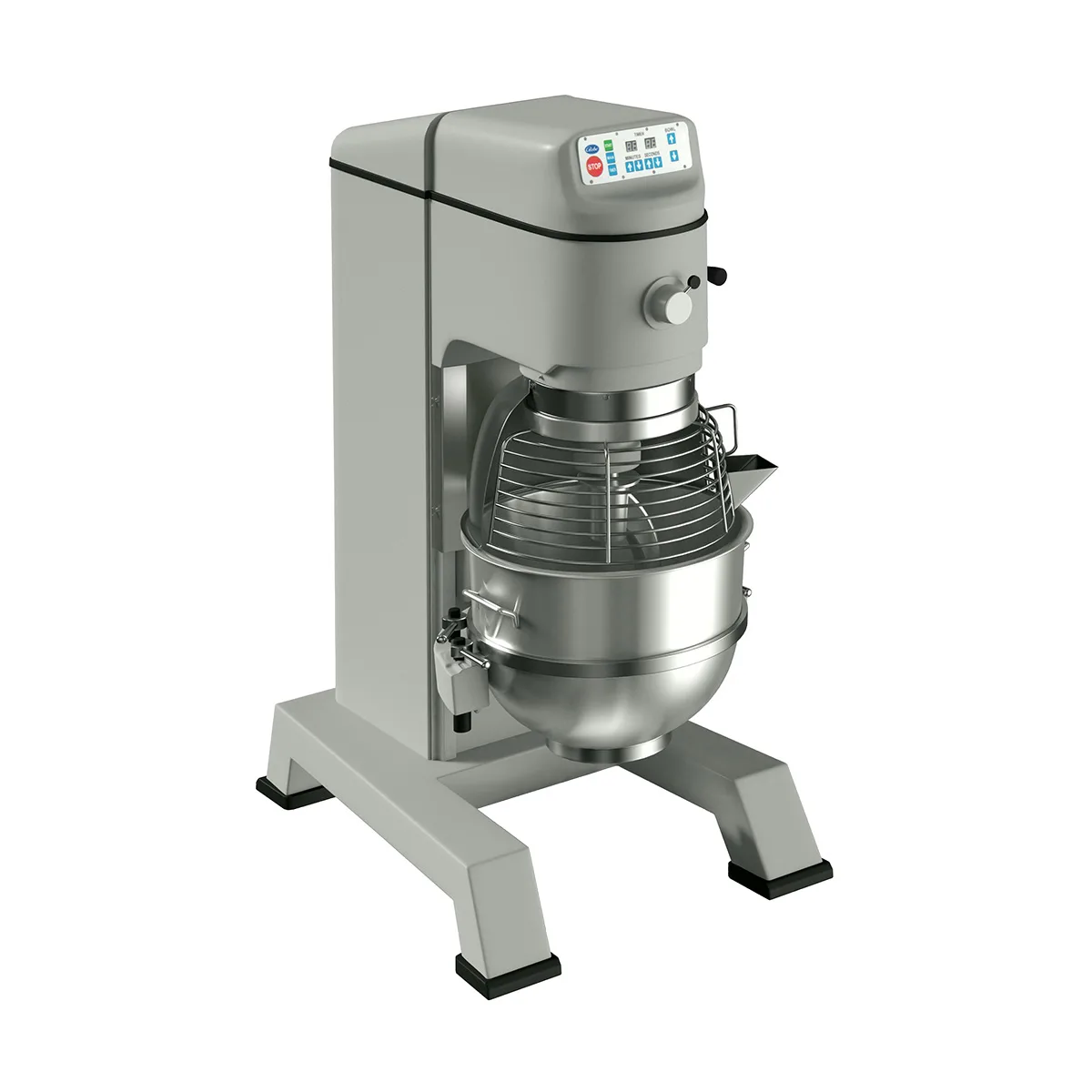 Globe SP80PL 80 qt Planetary Pizza Floor Mixer with Timer, 3 HP, 4-Speed, #12 Hub