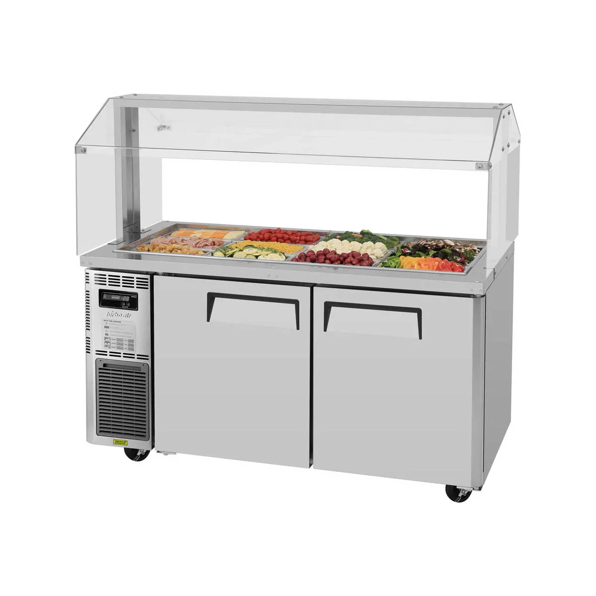 Turbo Air JBT-60-N 59" J Series Refrigerated Buffet Table, (2) Section, (12) Pan, 15.0 cu. ft.