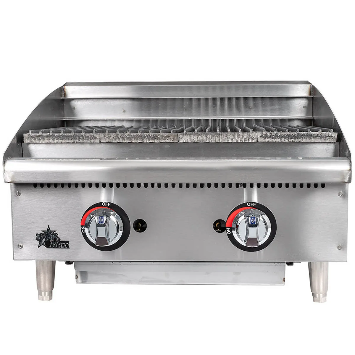 Star 6124RCBF 24" Countertop Gas Radiant Charbroiler w/ (2) Burners, 70.000 BTU