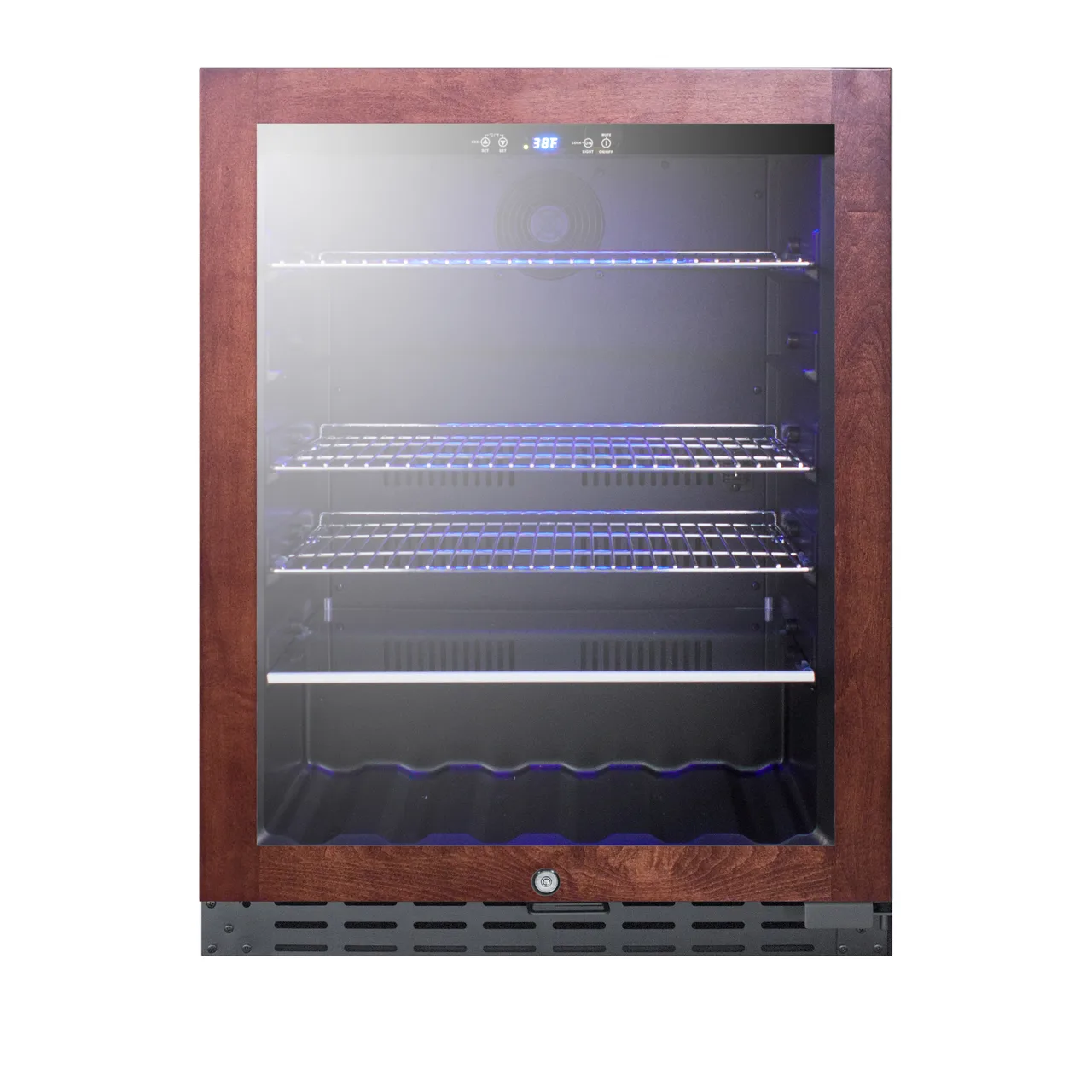 Summit ALBV2466PNR 24" Panel Ready Framed Glass Door Beverage Cooler, 4.2 cu. ft.