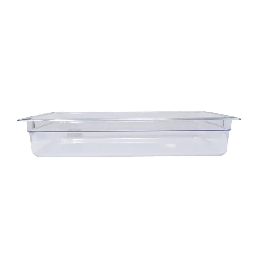 Omcan USA 80058 Full-Size Clear Polycarbonate Food Pan 20-3/4" x 12-4/5" x 3-15/16" NSF