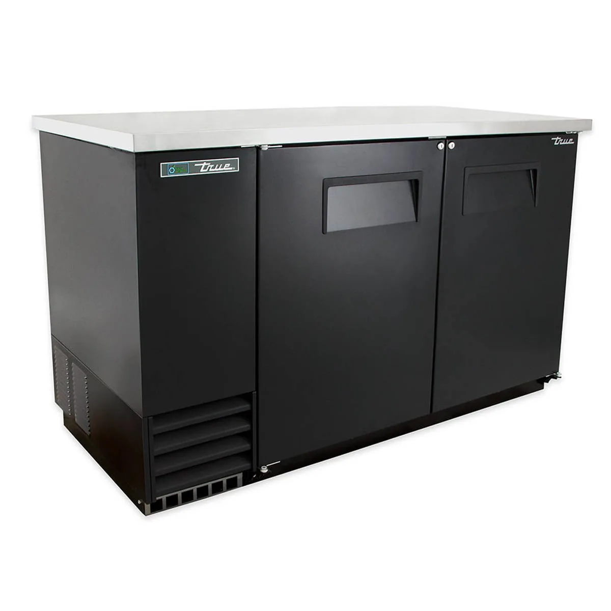 True TBB-2-HC 58" Two Solid Swing Door Back Bar Cooler with Hydrocarbon Refrigerant