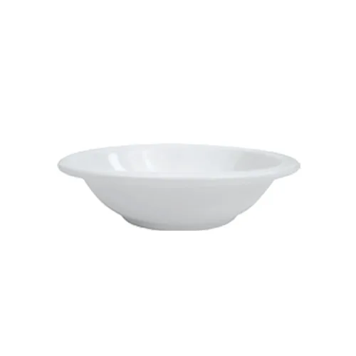 CAC China RCN-10 Grapefruit Bowl 13oz 6-3/8" 1-1/2" White Porcelain, Dishwasher Safe - Dozen