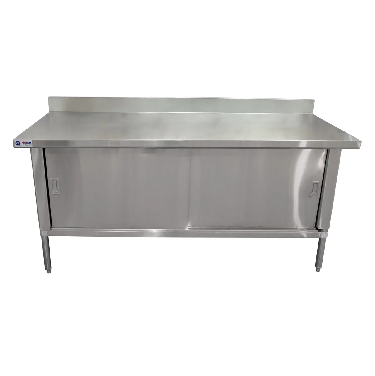 Omcan USA 24407 Cabinet Base Sliding Doors Work Table