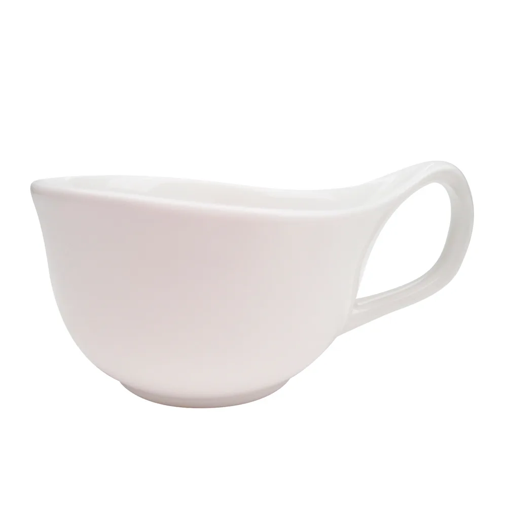 CAC China GBK-1 8‑Oz Coffee Cup, 3½" Dia x 2⅜" H, Bone White, Microwave Safe - 1 Dozen