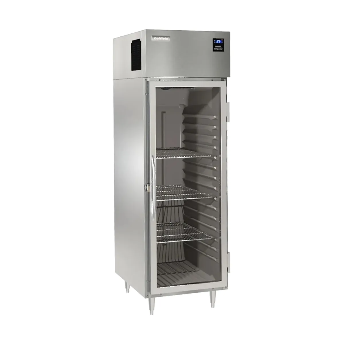 Delfield 6025XL-G 27" 1-Glass Door Reach-In Refrigerator, 15.1 cu. ft., Top Mounted
