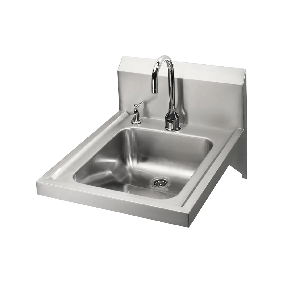 Krowne HS-51 20" Wall Mounted Hand Sink with e-Faucet & Soap Dispenser