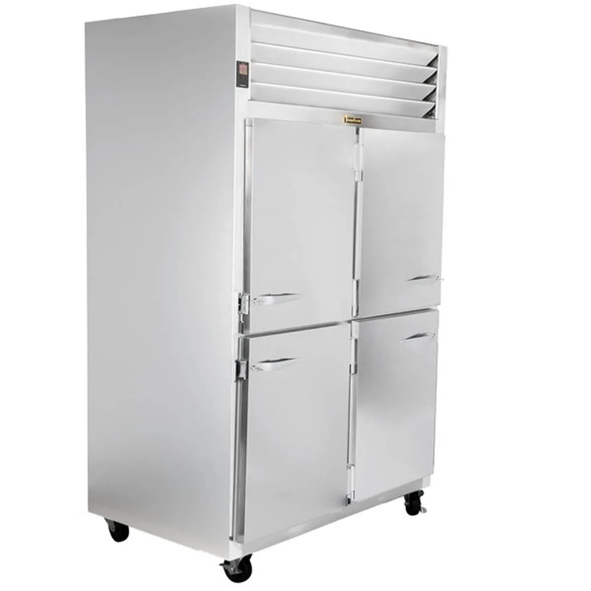 Traulsen G20001 52" 2-Section Reach-In Refrigerator w/ 4 Solid Half-Doors (hinged right/left), Top Mount, 46 cu. ft.