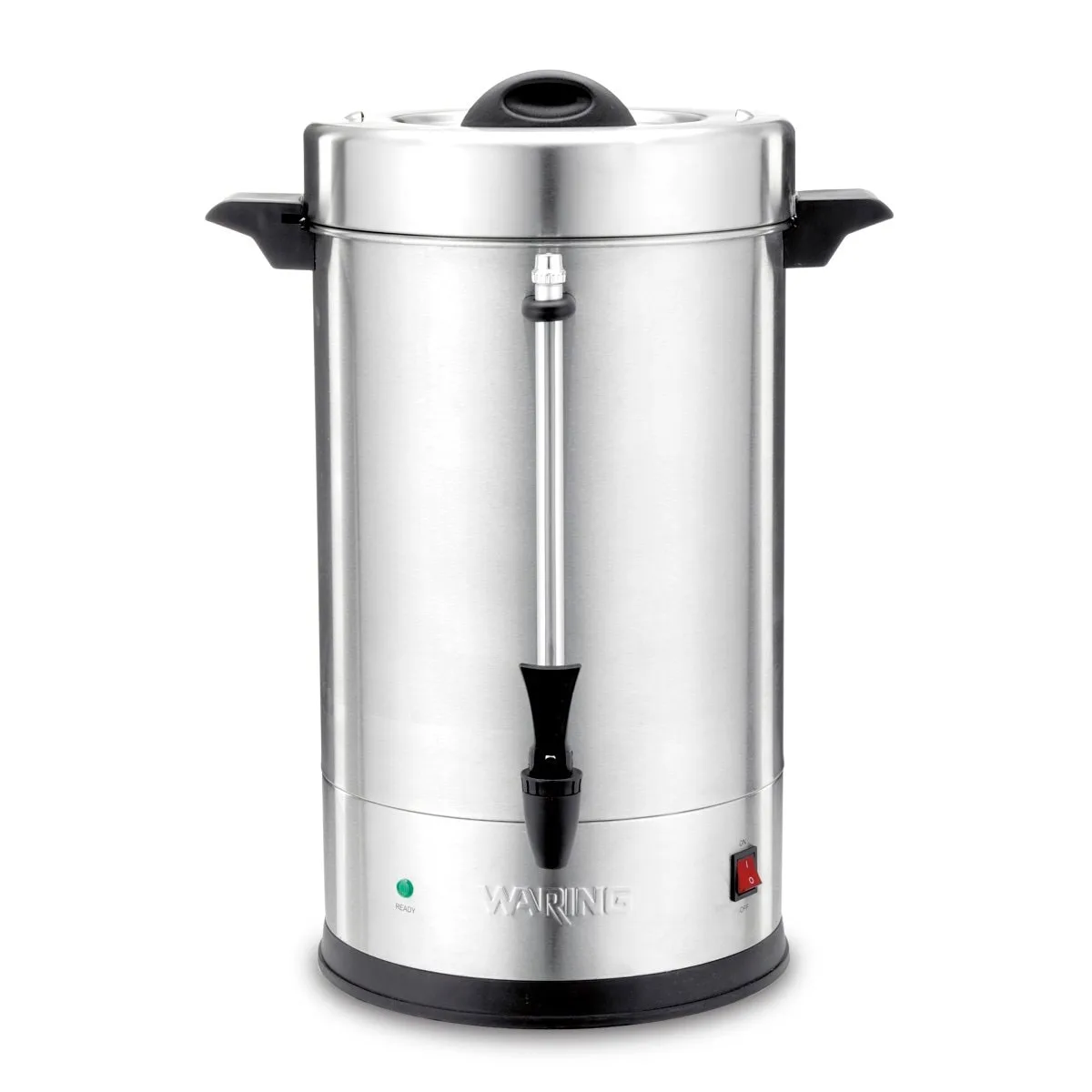 Waring WCU110X S.Steel Electric Coffee Urn, 110 Cup Capacity - Dual Heater System / 1.44kW - 120V