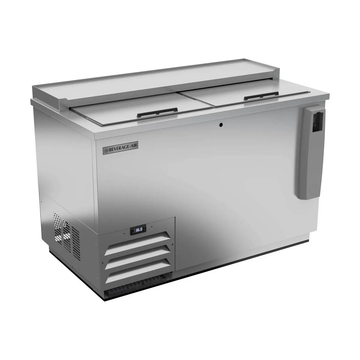 Beverage Air DW49HC-S 50" Deep Well Bottle Cooler w/ 2 Sliding Lids, 3 Dividers, 13.7 cu. ft.