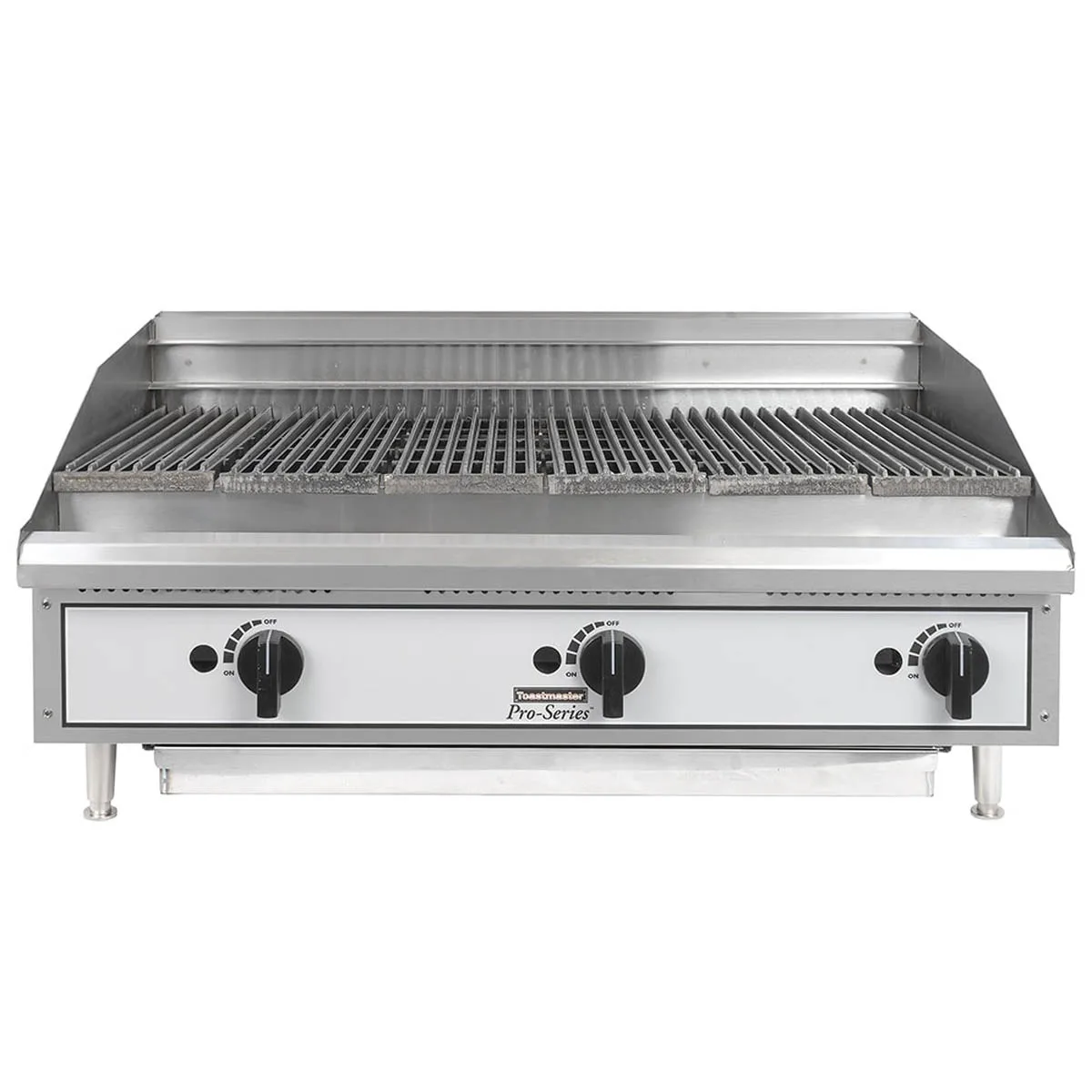 Toastmaster TMRC36 36" Countertop Gas Radiant Charbroiler w/ (3) Burners, 90.000 BTU