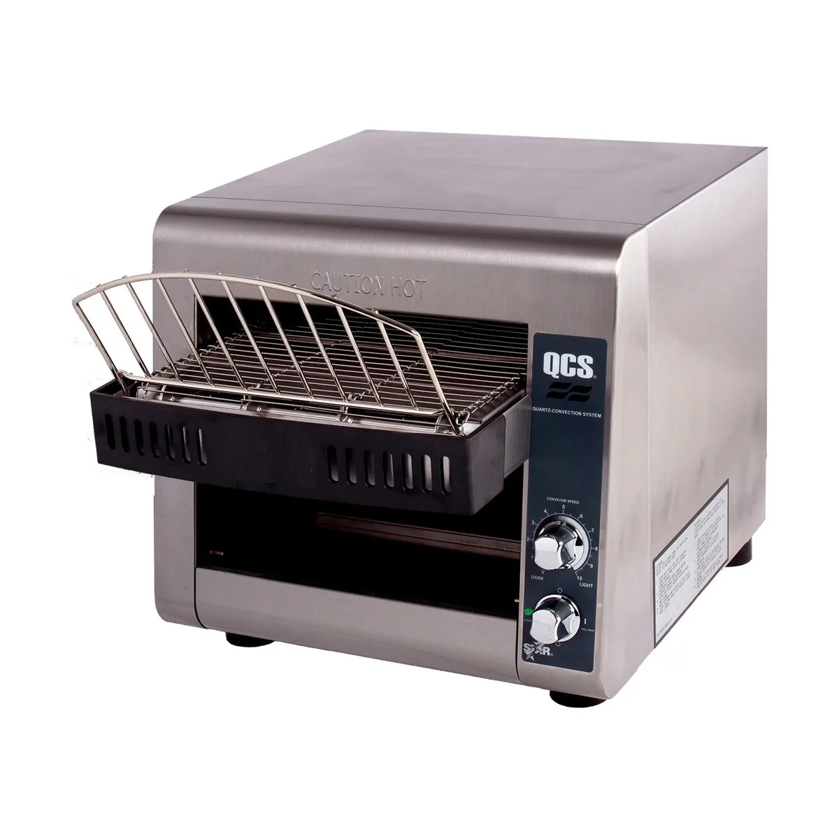 Star QCS1-350 Holman Electric Conveyor Toaster with 350 Slices/Hr, 1-1/2" Opening, 1.6 kW, 120v - Open box