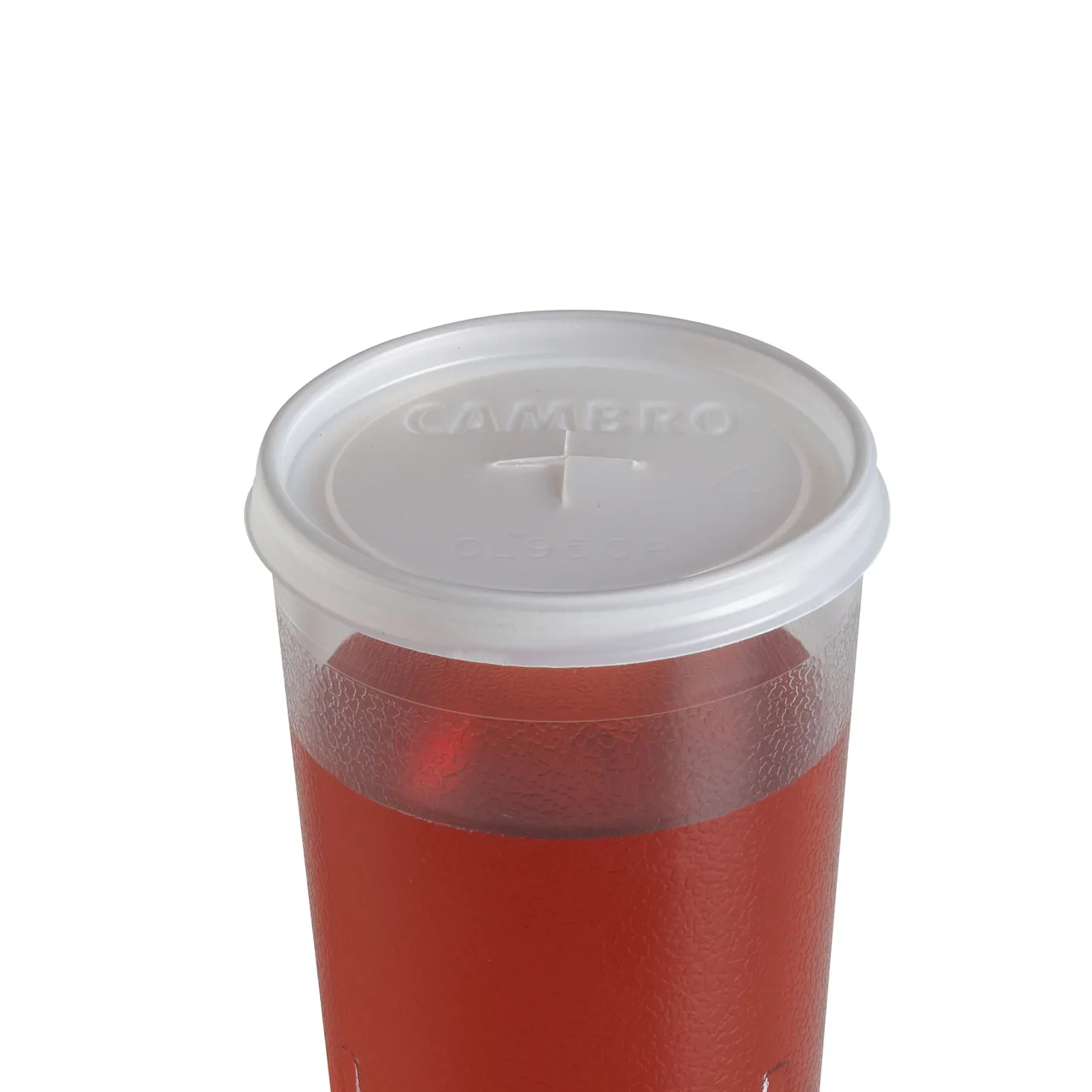 Cambro CL950P190 CamLid® for Colorware Tumbler 950P/950P2, Translucent Lid - 1000/Case