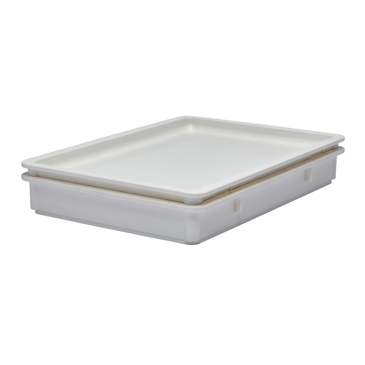 Cambro DB18263P148 Pizza Dough Box, 26" L x 18" W x 3" D, White PP, Dishwasher & Chemical Safe, NSF
