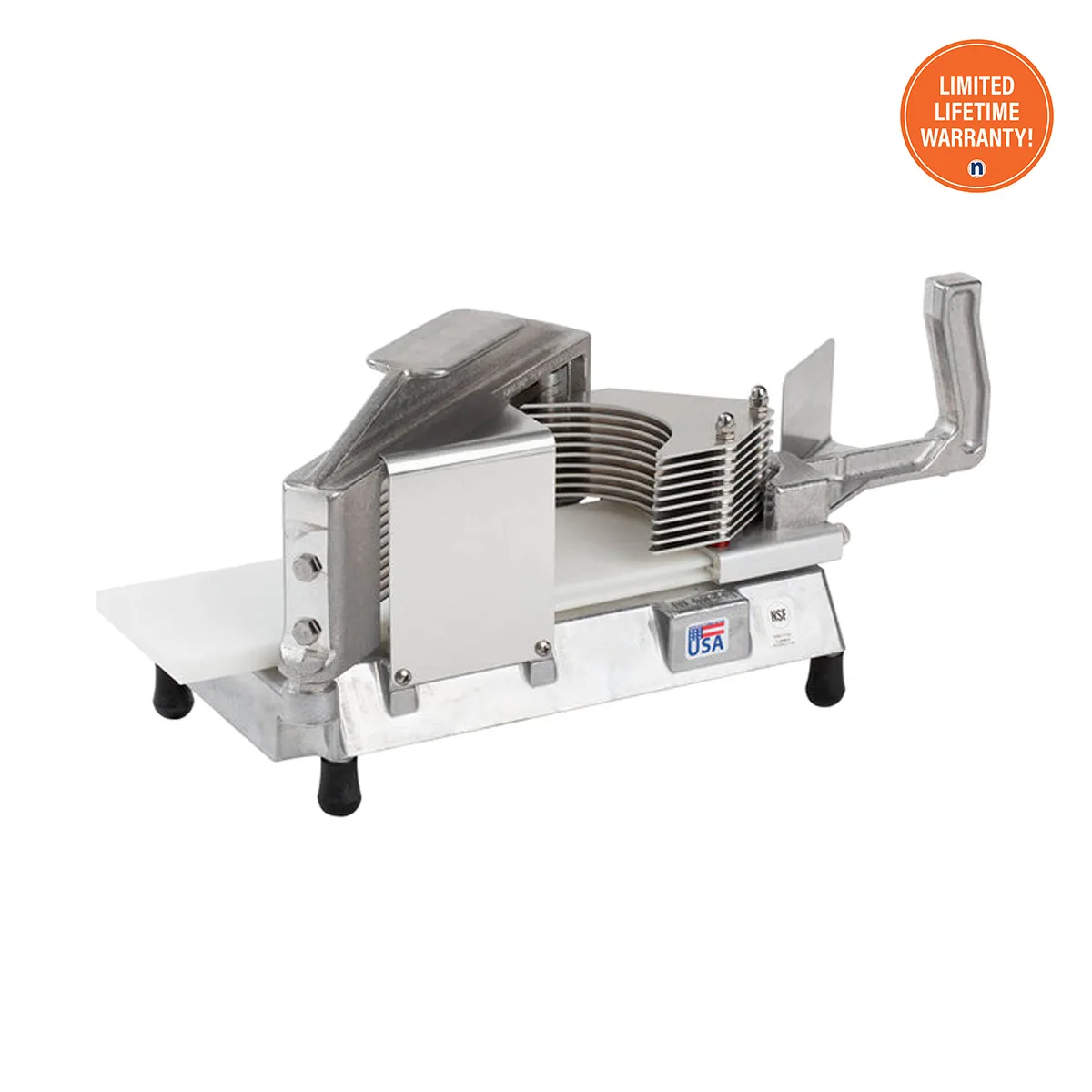 Nemco 55600-7 Manual Easy Tomato Slicer – 7/32" Straight Blade, 7.25"W x 15.25"D x 8.25"H, Stainless Steel
