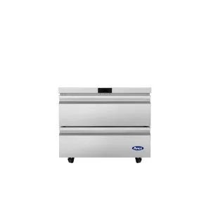 Atosa USA AUR36D2 36" 2-Drawer Undercounter Refrigerator, Stainless Steel, 9 cu. ft.