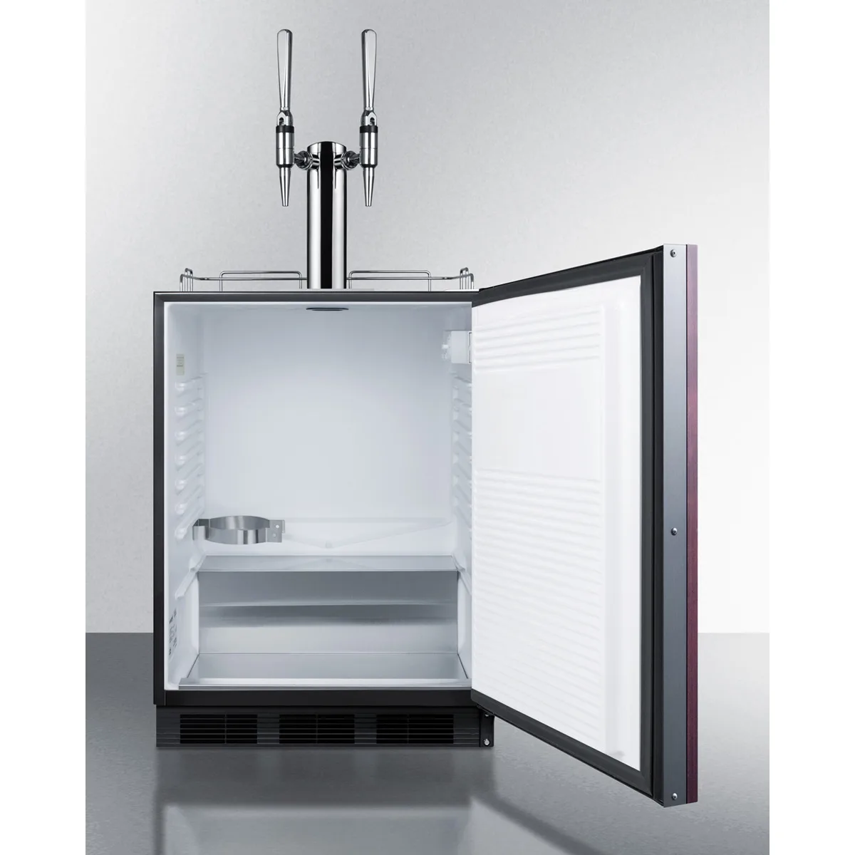 Summit SBC58BLBIADAIFNCFTWIN 24" Nitro Cold Brew Coffee Dispenser, ADA /  5.5 cu. ft. - 115V