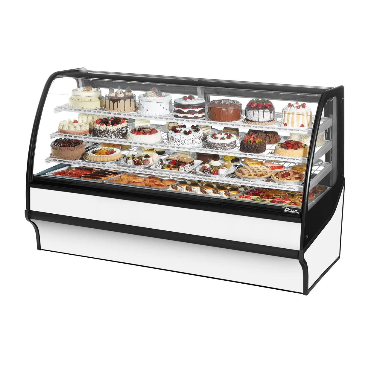 True TDM-R-77-GE/GE-S-W 77" Refrigerated Bakery Display Case, Stainless Steel