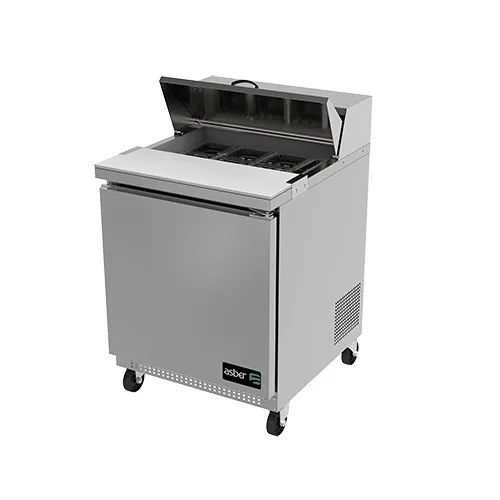 Asber APTS-27-8 27" One Section Sandwich/Salad Prep Table w/ 1 Door, 8 pans, 6 cu. ft.