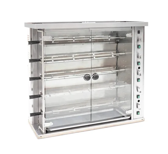 Omcan USA 47495 (Ce-Cn-Kj-5) Rotisserie, Natural Gas, 47"W, (5) Spits