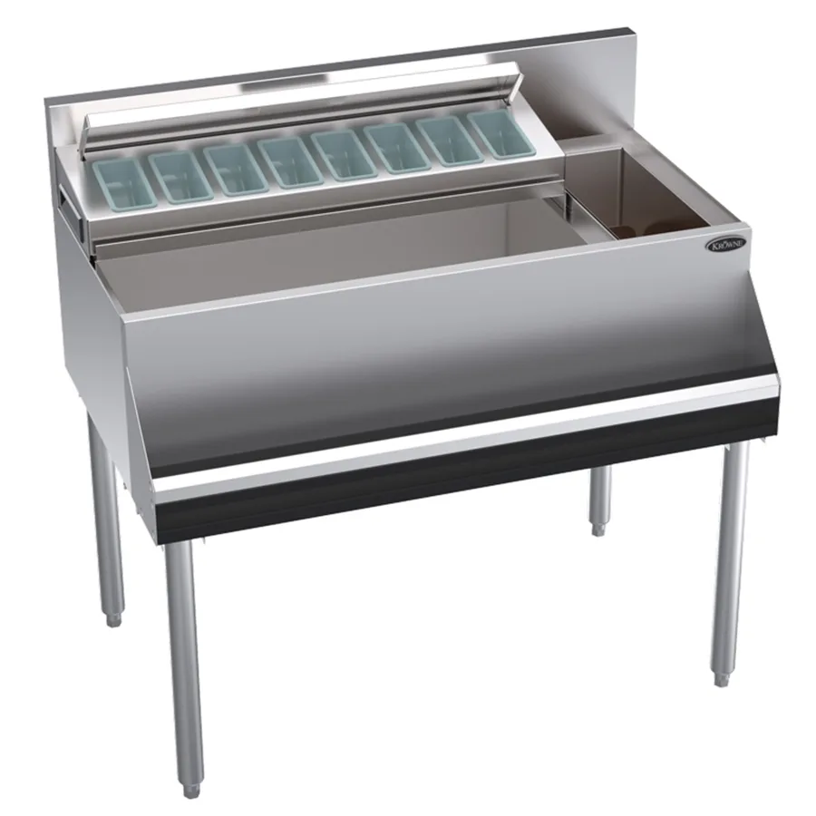 Krowne KR24-MS38L Bottle Well Bin Underbar Ice Bin/Cocktail Station