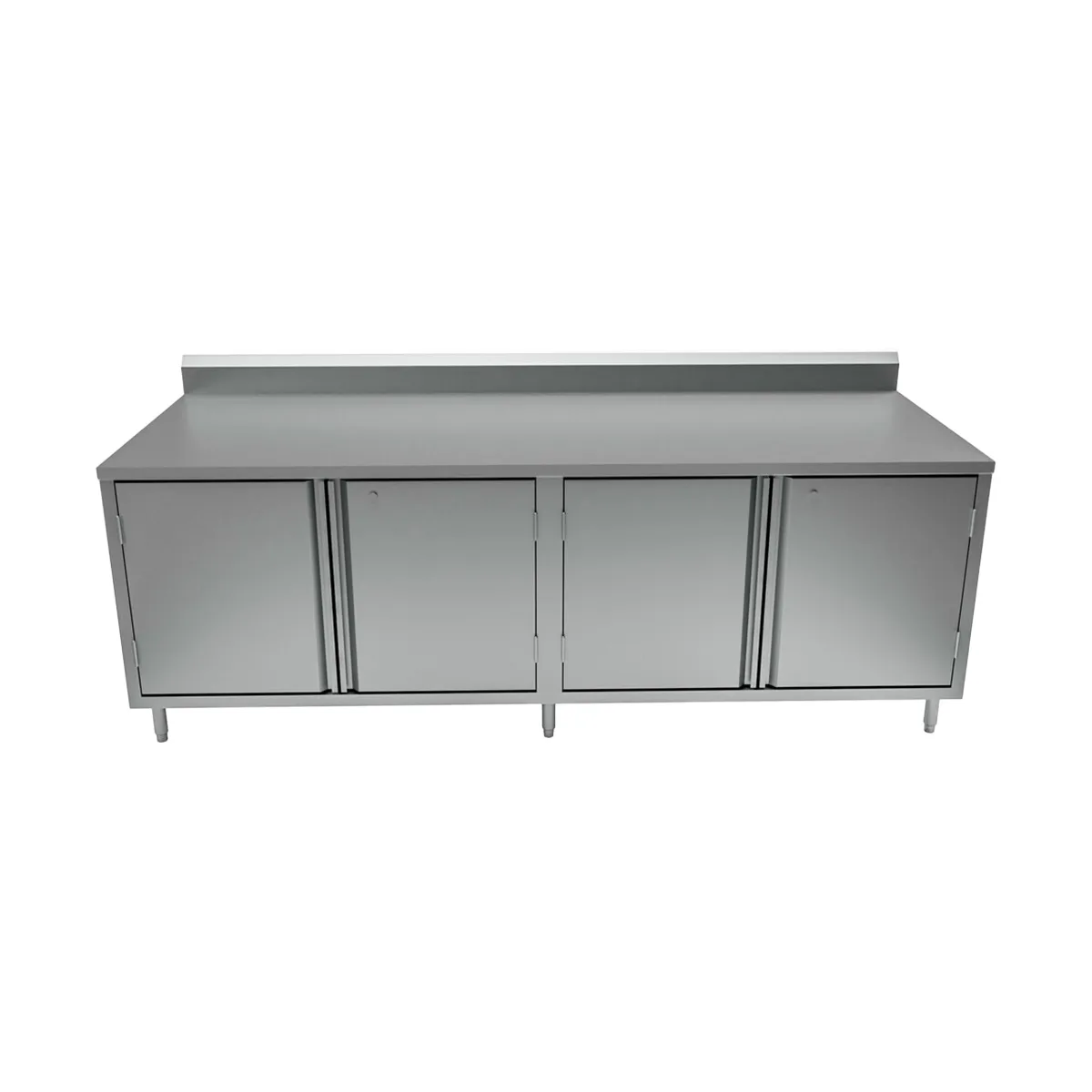 BK Resources CSTR5-3684HL 84" Work Table, Cabinet Base with Hinged Doors & Locks