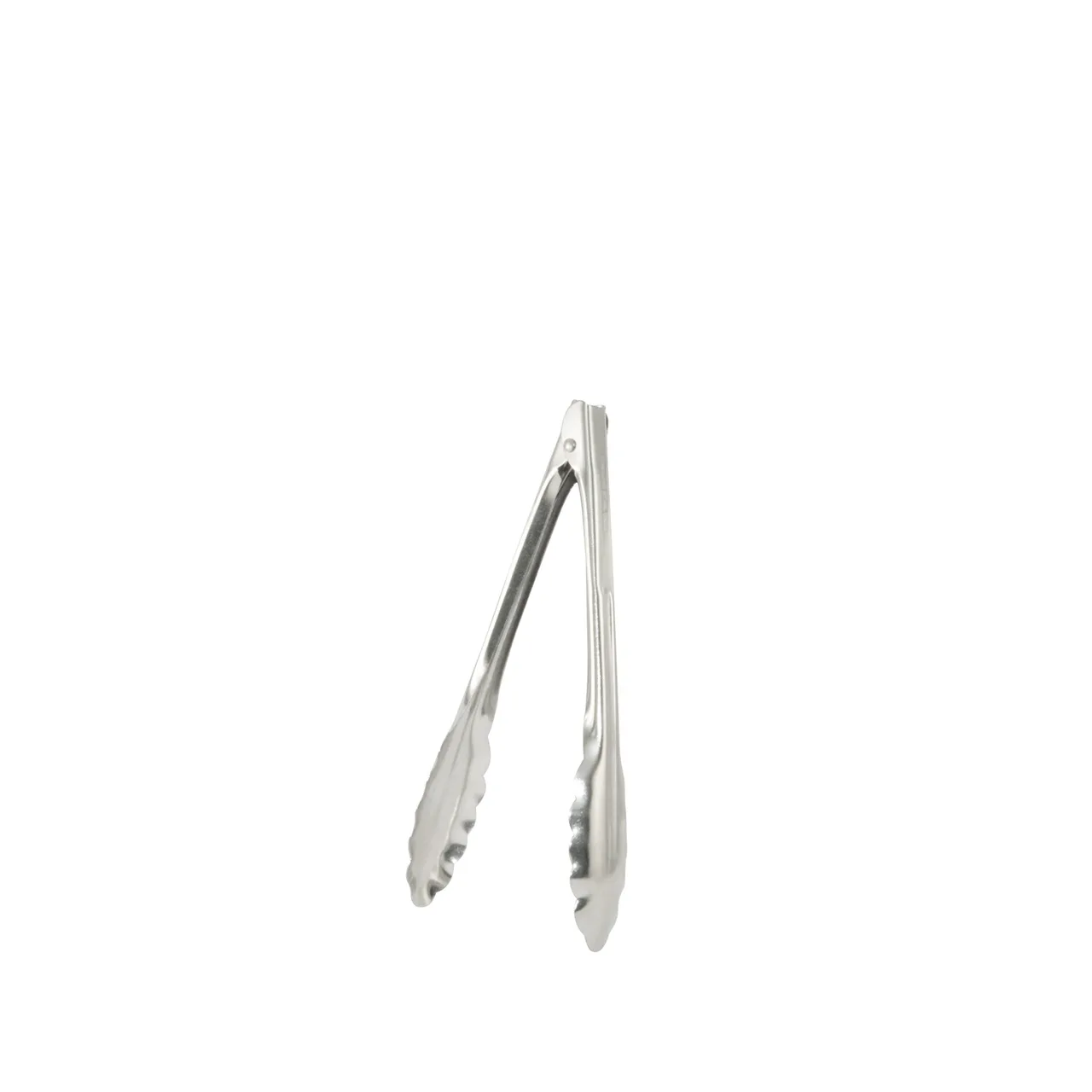 CAC China SSUT-9-12 Tongs – 9.5" Length, 1.2 mm Thick, Stainless Steel, Black Cherry, No-Coat Handle