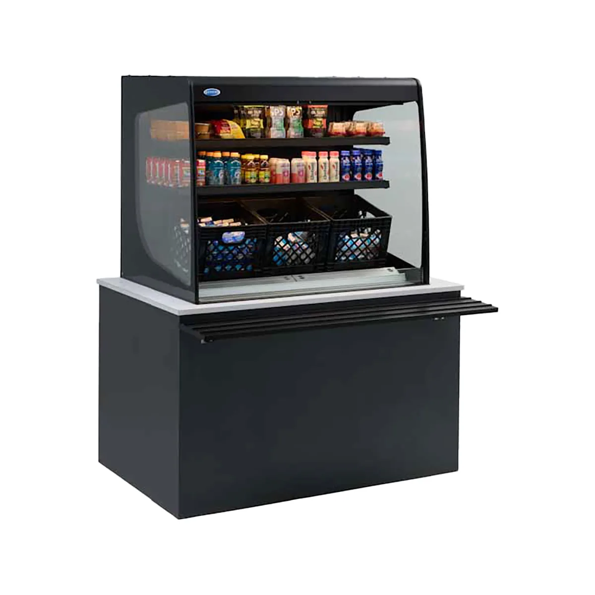 Federal Industries VRSS7260S-SLD 72" Vision Series Refrigerated Slide-In Counter Display Cases