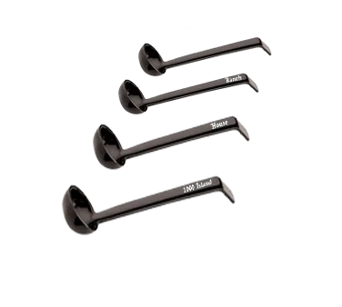 Cambro LD85A110 - 8½" Plastic Ladle, 3/4 oz, Black, 12/Case
