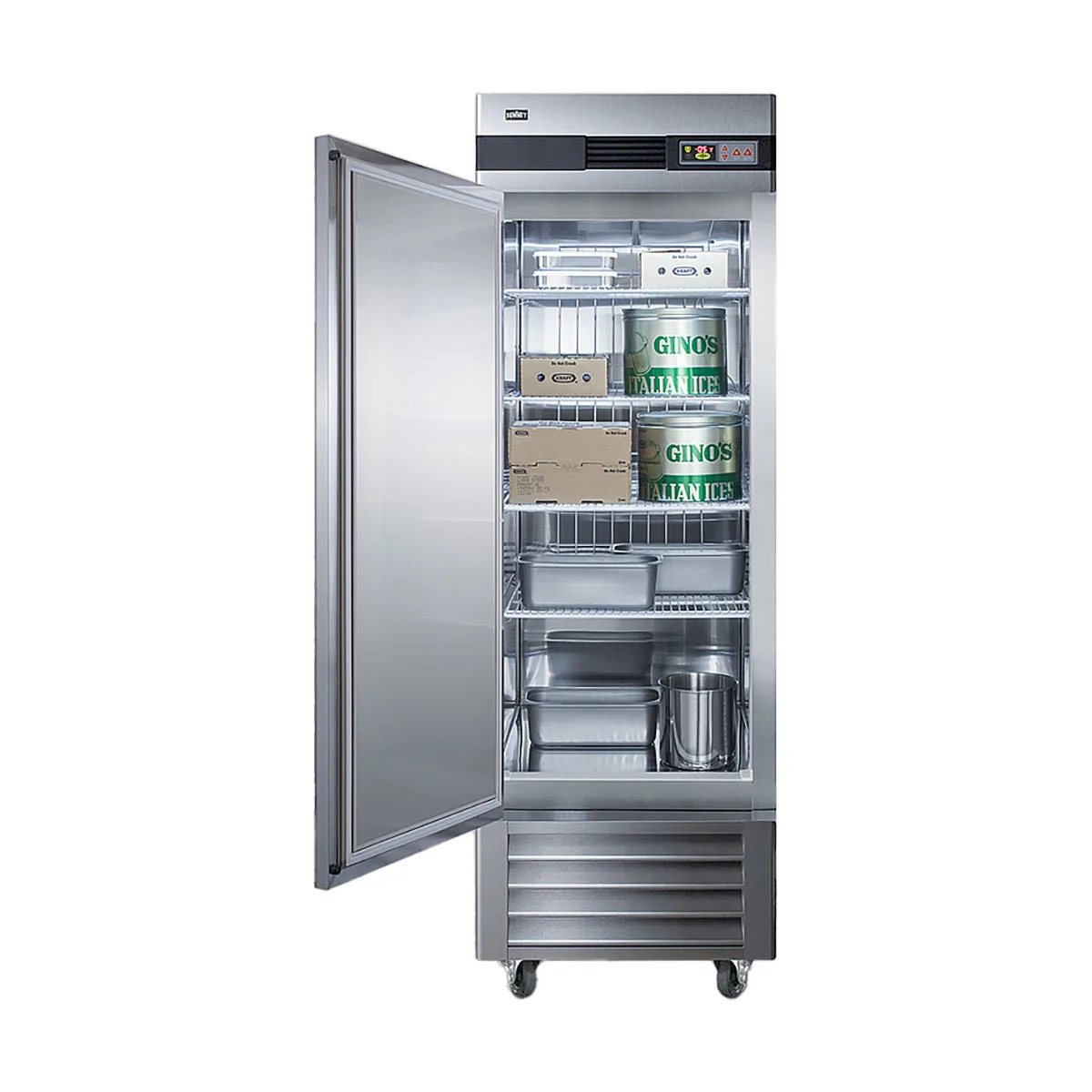 Summit SCFF237LH 28" One Section Reach-In Freezer w/ Left Hinged Solid Door, Stainless Steel, 23 cu. ft.
